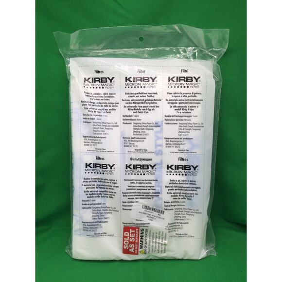 Kirby Vacuum Micron Magic Filter 6 pack Sealed - Picture 2 of 3
